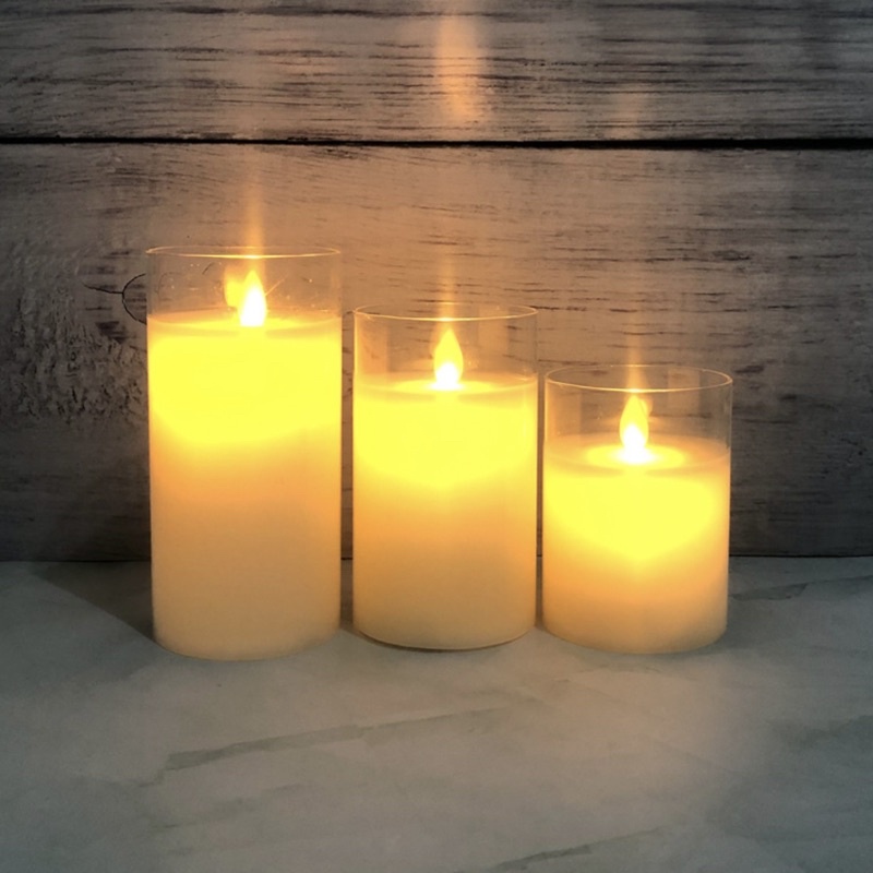 Nến Điện Tử Bộ 3 cốc