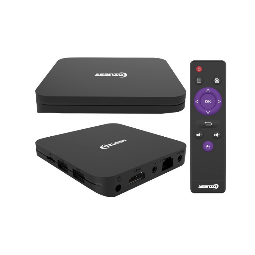 Android smart Tivi Box 4K Asanzo X6 Chính hãng