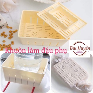 Khuôn làm đậu phụ ( Tặng kèm khăn gói đậu)