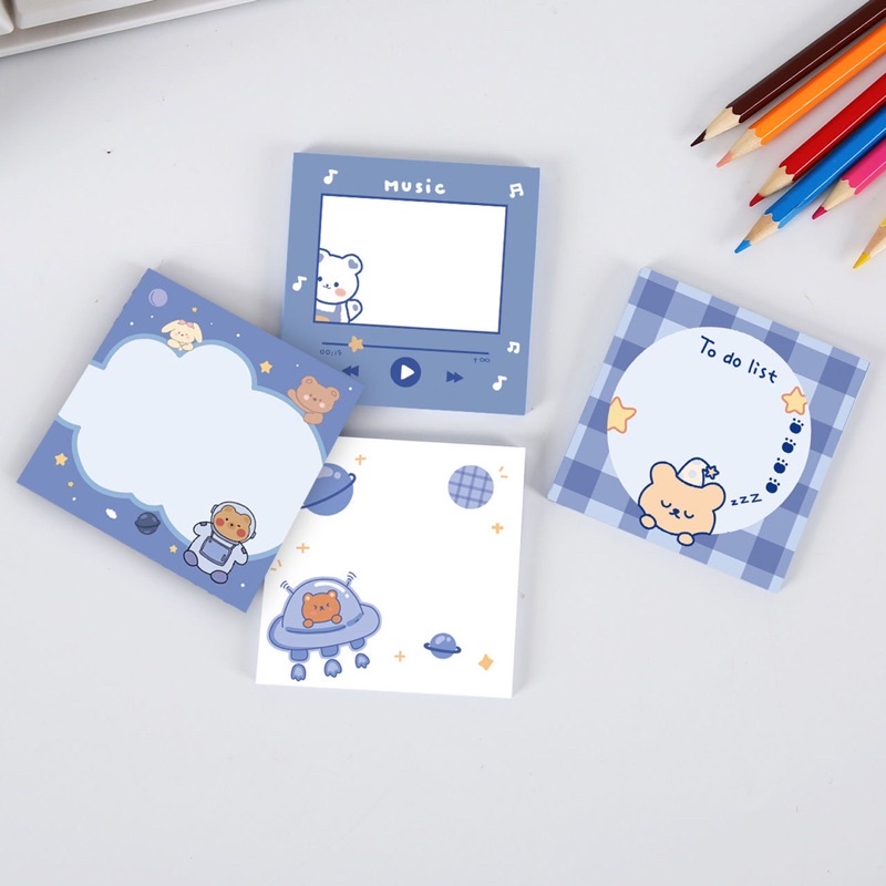 Giấy ghi chú 50 tờ giao ngẫu nhiên(có thể dán)