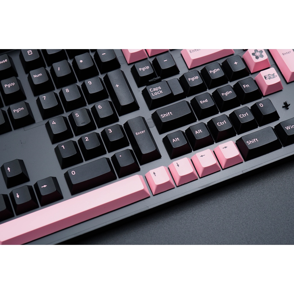 Bộ phím AKKO Keycap set - Black Pink Dancer (PBT Double-Shot/Cherry profile/229 nút)