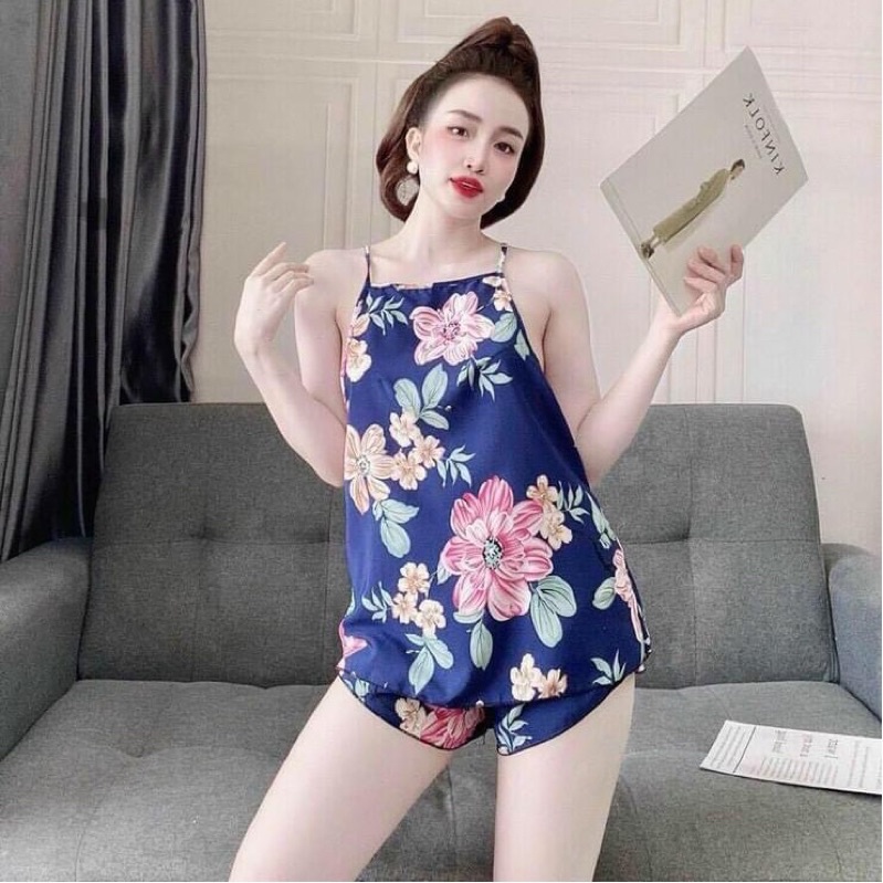 Đồ bộ,đồ ngủ yếm sexy vải lụa hàn cực đẹp | BigBuy360 - bigbuy360.vn