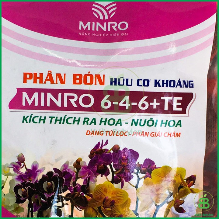 Phân bón hữu cơ khoáng Minro 6-4-6 + TE Dạng túi