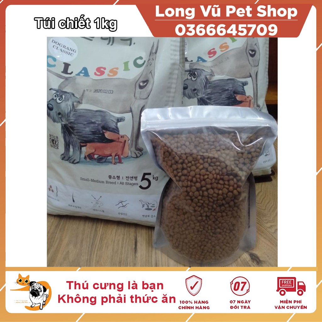 Dog Classic thức ăn cho chó lớn cao cấp Hàn Quốc (túi zip 1 kg)