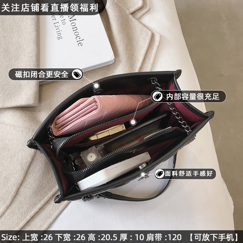 Túi xách thời trang dây đeo xích có thể đeo vai và đeo chéo