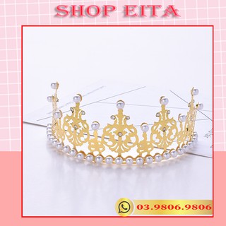 Vương miện trẻ em 2 màu trang trí bánh sinh nhật