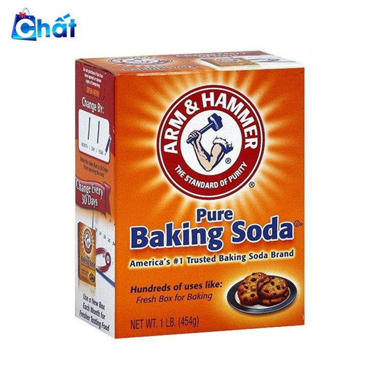 Bột Baking Soda đa công dụng khử mùi, diệt khuẩn, tẩy rửa, làm bánh, chăm sóc da 454g