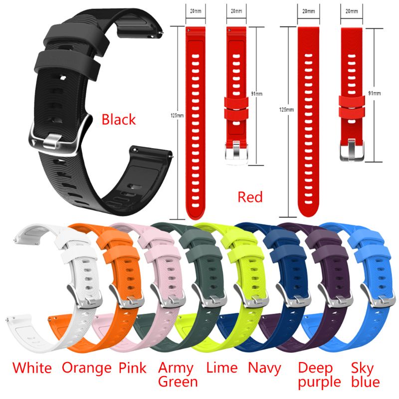 Dây Đeo Thay Thế 20mm Chuyên Dụng Cho GArmin Forerunner 245 245M 645 Thời Trang