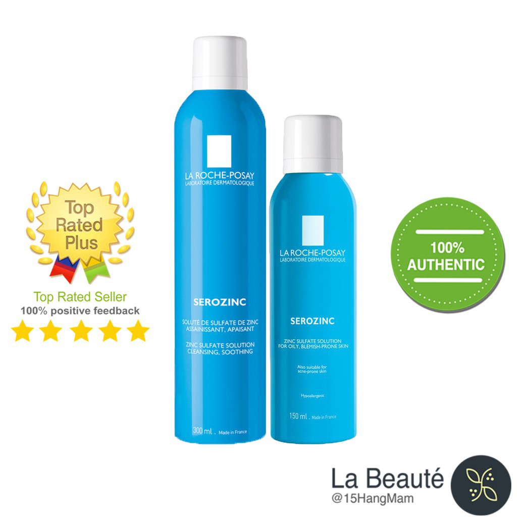 La Roche-Posay Serozinc - Xịt Khoáng Cho Da Mụn [02 Loại Dung Tích; 150ml/300ml]