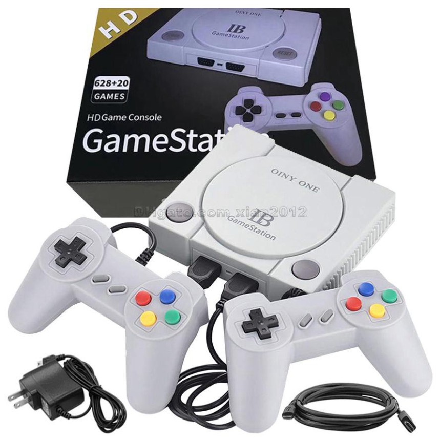 Máy chơi game 4 nút 628 trò không lặp + 21 trò ps1 kết nối với TV Tay Chơi Game Cổ Điển , Máy Chơi Game Cầm Tay