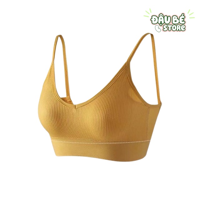 Áo Bra Thể Thao Tập Gym Yoga Cho Nữ  - Top Không Gọng Hở Lưng Chữ U Freesize Co Dãn Thoải Mái - Daube - Bra03