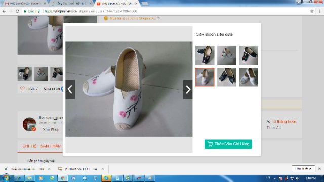 Slip on nữ hình hoa đào | BigBuy360 - bigbuy360.vn