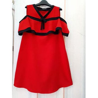 đầm bầu thỏ mommy đỏ phối viền đen