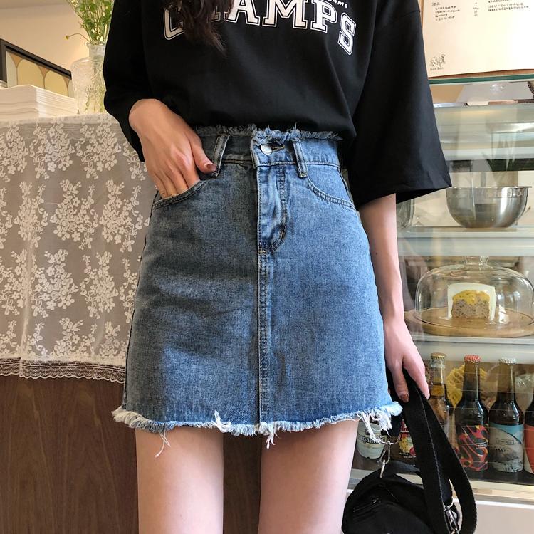 Chân Váy Denim Lưng Cao Phong Cách Hàn Quốc 2020 | BigBuy360 - bigbuy360.vn