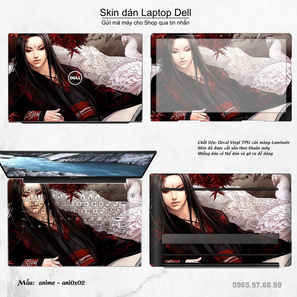 Skin dán Laptop Dell in hình Anime (inbox mã máy cho Shop)