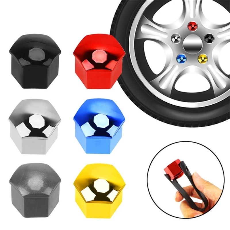 Set 20 Nắp Đậy Bảo Vệ Ốc Vít Bánh Xe Ô Tô 17mm