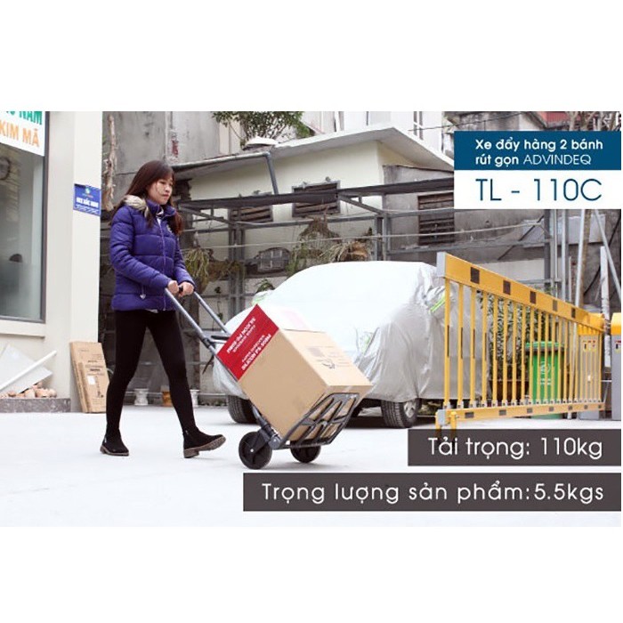 Xe Đẩy Hàng 2 Bánh Rút Gọn ADVINDEQ TL-110C