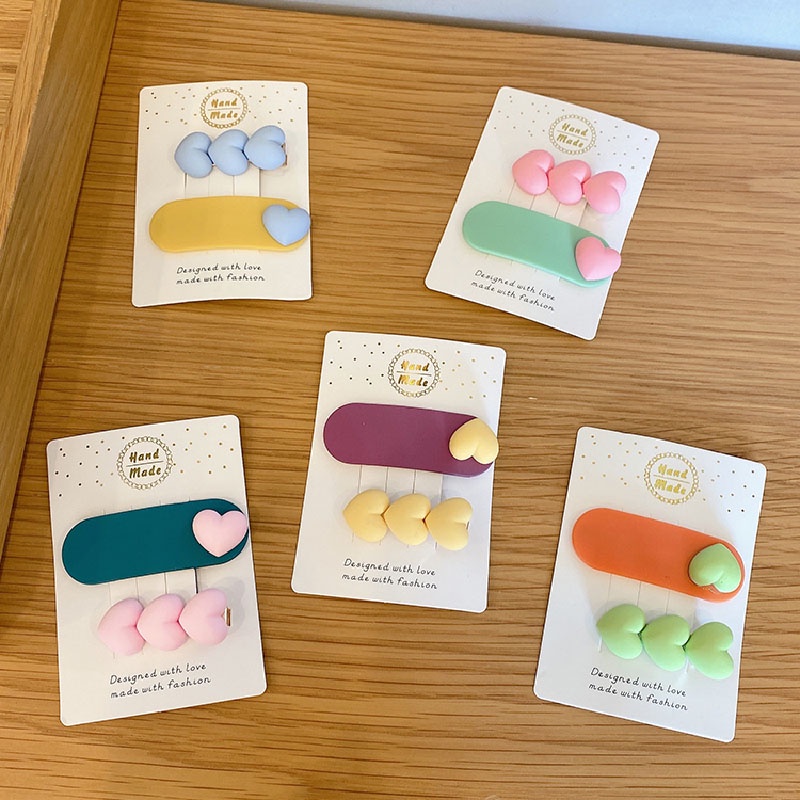 Kẹp Tóc Cỡ Nhỏ Màu Sắc Dễ Thương Phong Cách Nhật Bản Cho Nữ