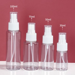 Chai Xịt Rỗng Trong Suốt Mini 30 / 50 / 75 / 100ml Dùng Chiết Nước Hoa Mang Theo Du Lịch