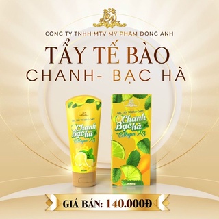 TẨY TẾ BÀO DA CHẾT CHANH COLLAGEN X3 BẠC HÀ CHAI 200ML ( HÀNG CHÍNH HÃNG)