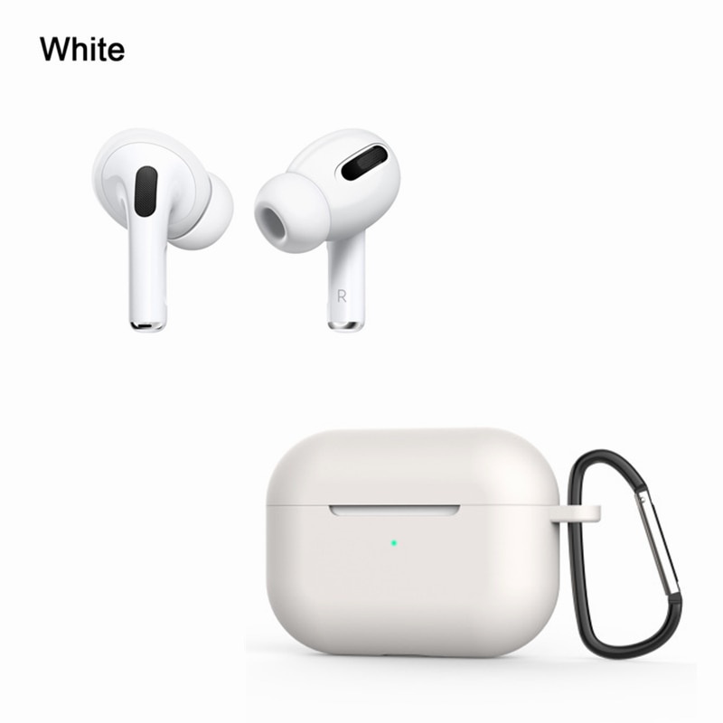 Vỏ bảo vệ hộp sạc tai nghe Bluetooth Airpods Pro 3 trong 1 chống trượt kèm móc treo siêu mỏng