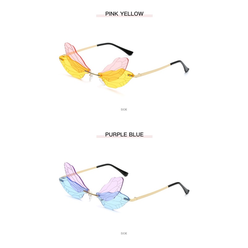 Kính Râm Hình Bướm Thiết Kế Xinh Xắn Hợp Thời Trang