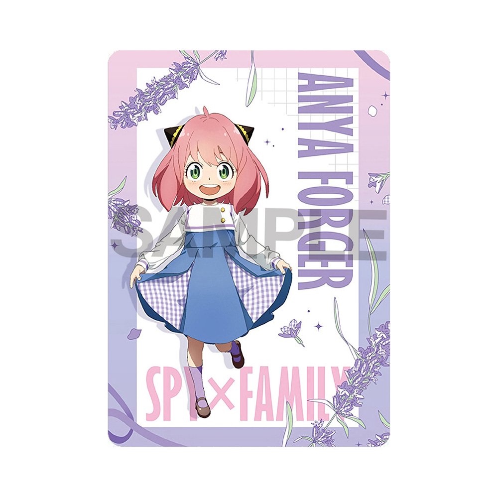 Ảnh card bo góc in hình SPY X FAMILY ver VIOLET Gia Đình Điệp Viên thẻ bo viền 5*8cm anime chibi sưu tầm