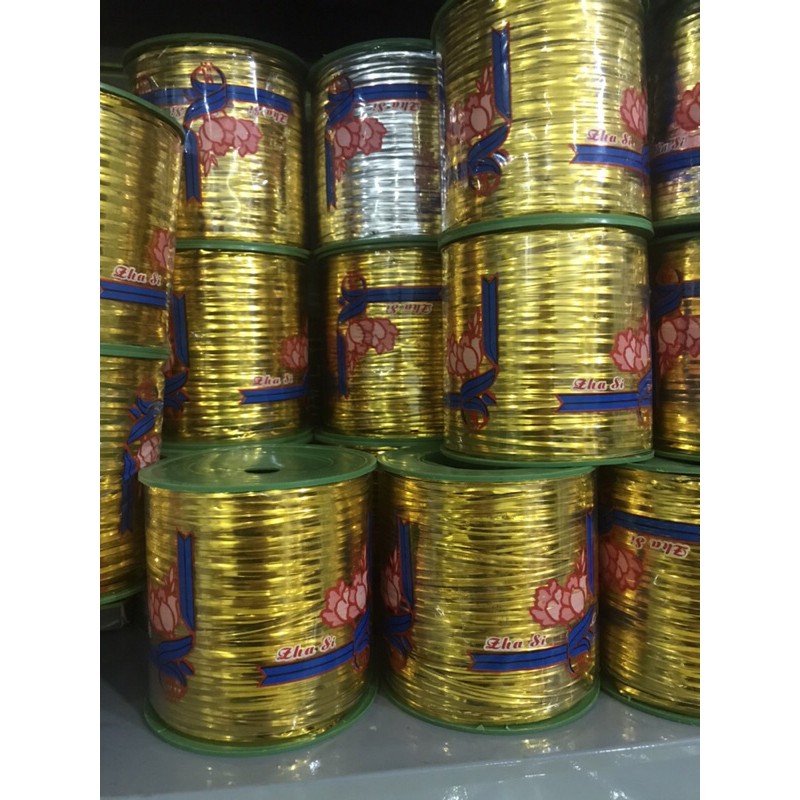 KẼM CUỘN, cuộn 0.5kg, dùng để cột nơ, gói hoa