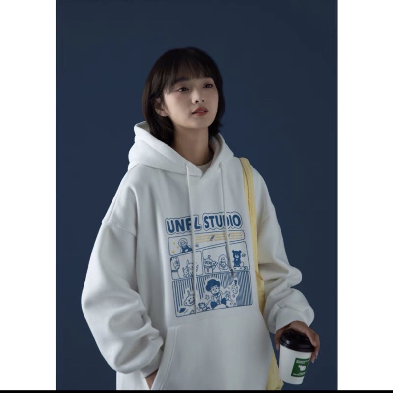 Áo Hoodie Nỉ Nam Nữ Form Rộng Unisex, Áo Hôdie Nữ STUDIO Form Rộng Tay Phồng Nhiều Màu | BigBuy360 - bigbuy360.vn