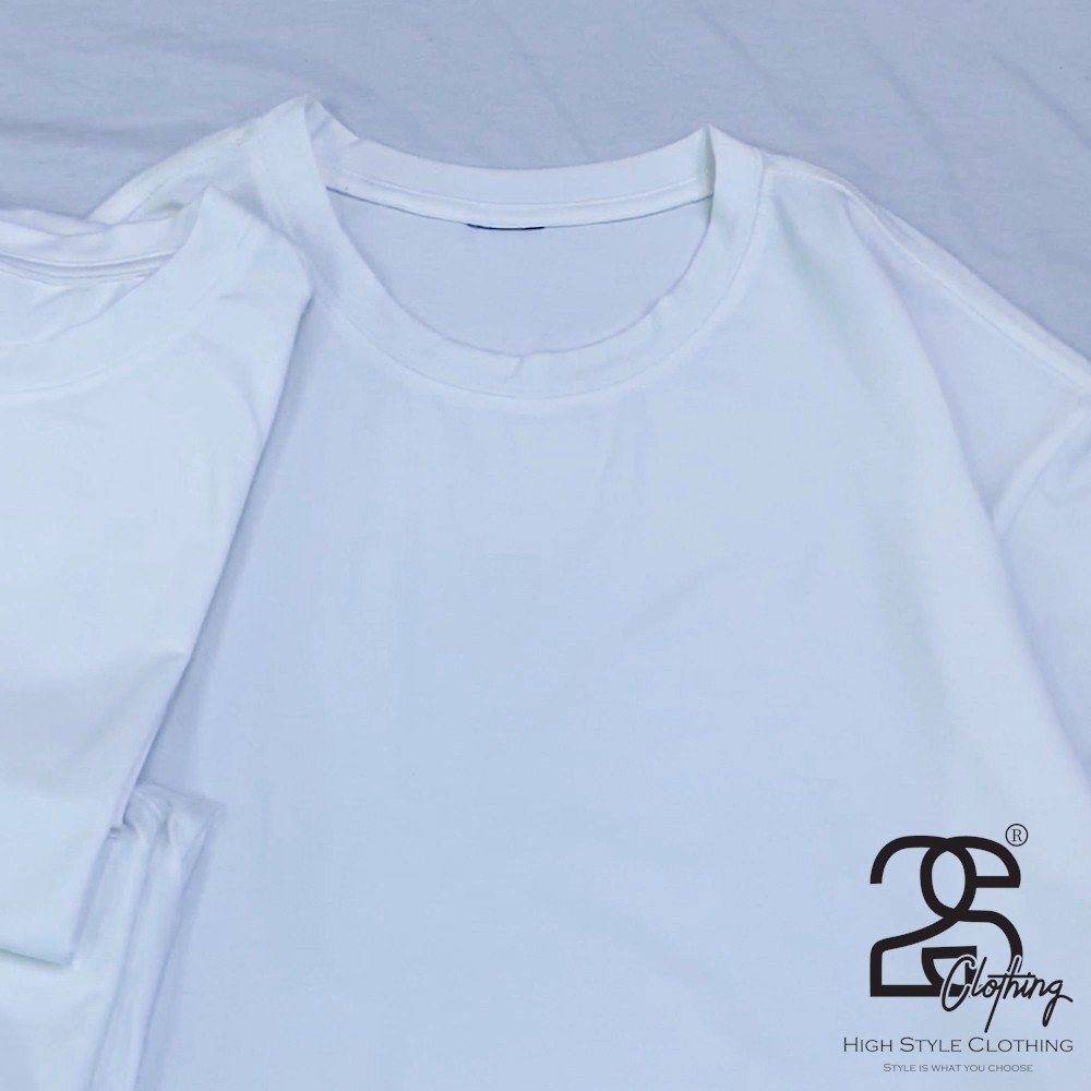 Áo Thun Trơn Unisex Màu Trắng Oversize Cổ Tròn Tay Ngắn Giá Rẻ - 2S Clothing | BigBuy360 - bigbuy360.vn