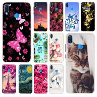 Ốp điện thoại silicon màu trong suốt vẽ họa tiết xinh xắn 6.3 inch cho Huawei Nova 3i Huawei P Smart Plus 2018