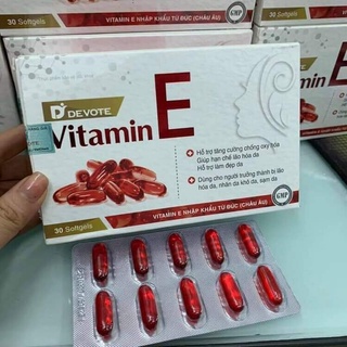 [Chính Hãng 100%] Vitamin E đỏ, E Đỏ Nhập Khẩu + Tinh Chất Hoa Hồng