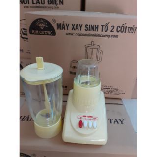 MÁY SINH TỐ KIM CƯƠNG 2 CÓI LY THỦY TINH GIẢM 45K