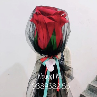 Hoa hồng sáp 1 bông