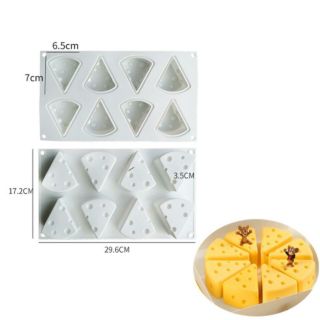Khuôn silicon 8 miếng phô mai nhỏ