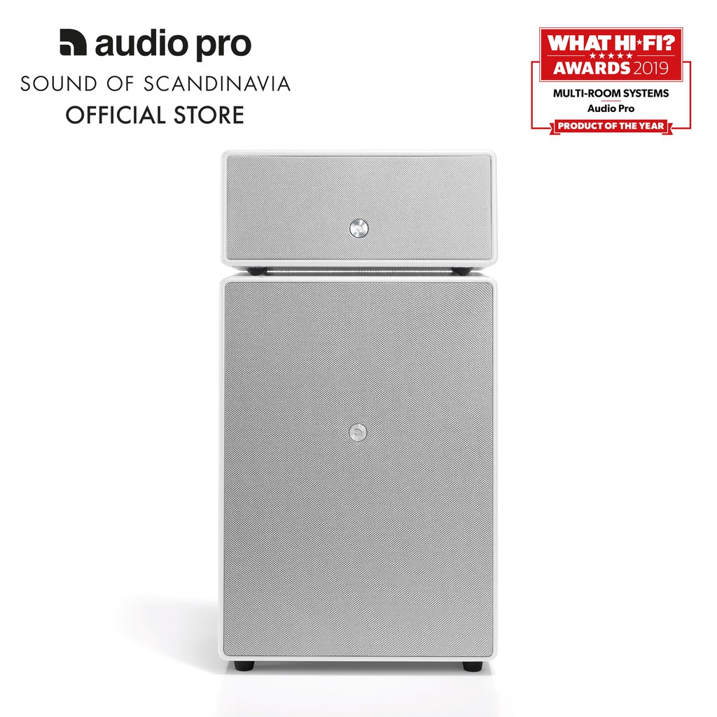 [Mã 2404EL10K giảm 10K đơn 20K] Loa Audio Pro DrumFire MultiRoom Speaker White