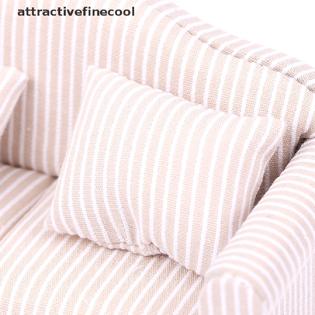 Ghế Sofa Kèm Gối Mini Tỉ Lệ 1: 12 Trang Trí Nhà Búp Bê