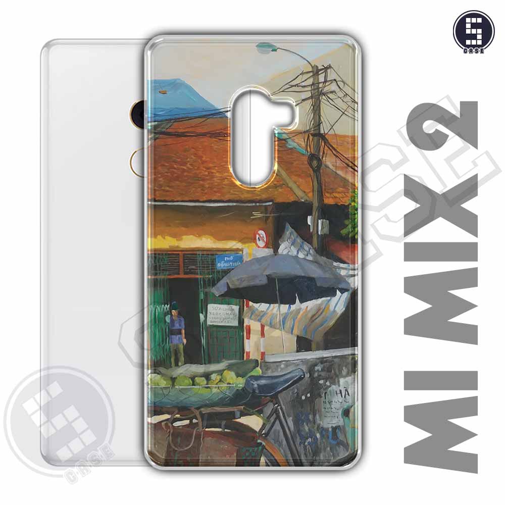 Ốp điện thoại Xiaomi Mi Mix 2 Dẻo Chống Shock Nhiều Mẫu Tuyển Tập 12 Phố Cổ Sơn Dầu A2016-CL12