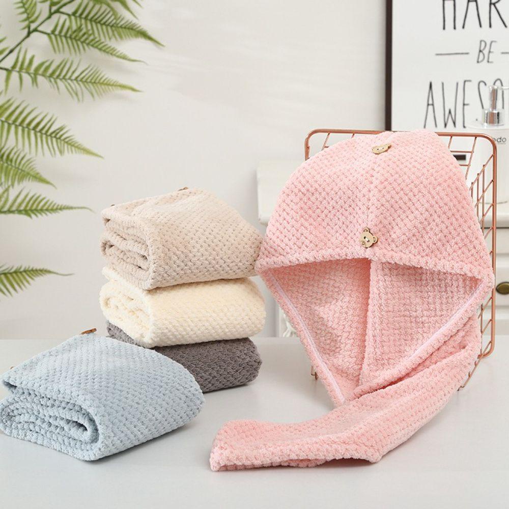 Mũ Tắm Trùm Đầu Giúp Làm Khô Tóc Nhanh Tiện Dụng
