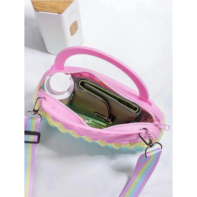 Pop It Messenger Đồ Chơi Fidget Spinner BằNg Silicon GiúP GiảM Stress Cho Bé GáI