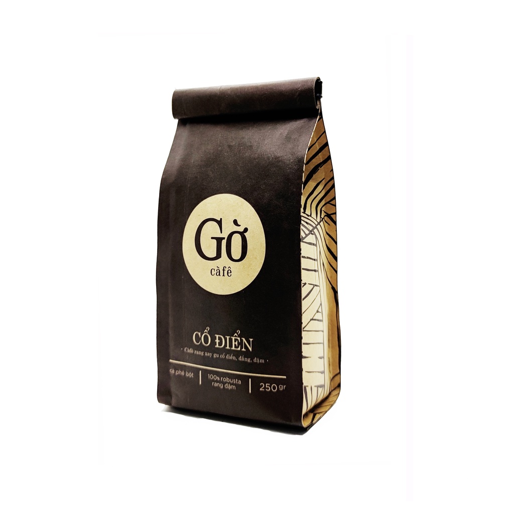 250GR- Gu CỔ ĐIỂN (đắng mạnh)- Cà phê bột rang xay nguyên chất Robusta rang đậm - Gờ cafe