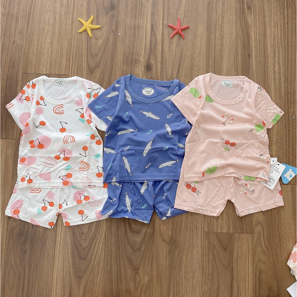 BÁN SỈ BỘ COTTON GIẤY SIÊU MÁT QUẢNG CHÂU CHO BÉ