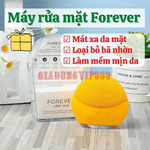 [CAO CẤP] Máy rửa mặt  Máy làm sạch da Forever Lina Mini 3 Silicon không dây làm sạch sâu chống lão hoá hiệu quả