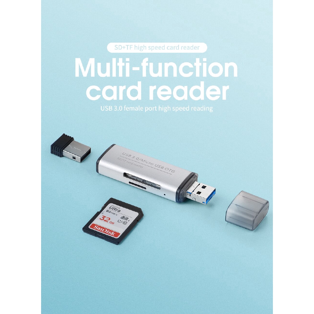 Đọc Thẻ Nhớ KUULAA Mini Usb 3.0 Otg Micro Sd/Sdxc Tf