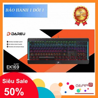 Bàn phím cơ Gaming DAREU EK169 104KEY MULTI LED Blue Brown Red D switch
