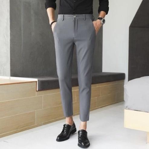 Quần Tây Nam ⚡ BIG SIZE⚡ Quần Tây Âu Nam Ống Côn Dáng Body Vải Co Giãn  4 Chiều Cao Cấp _KVIND-store08