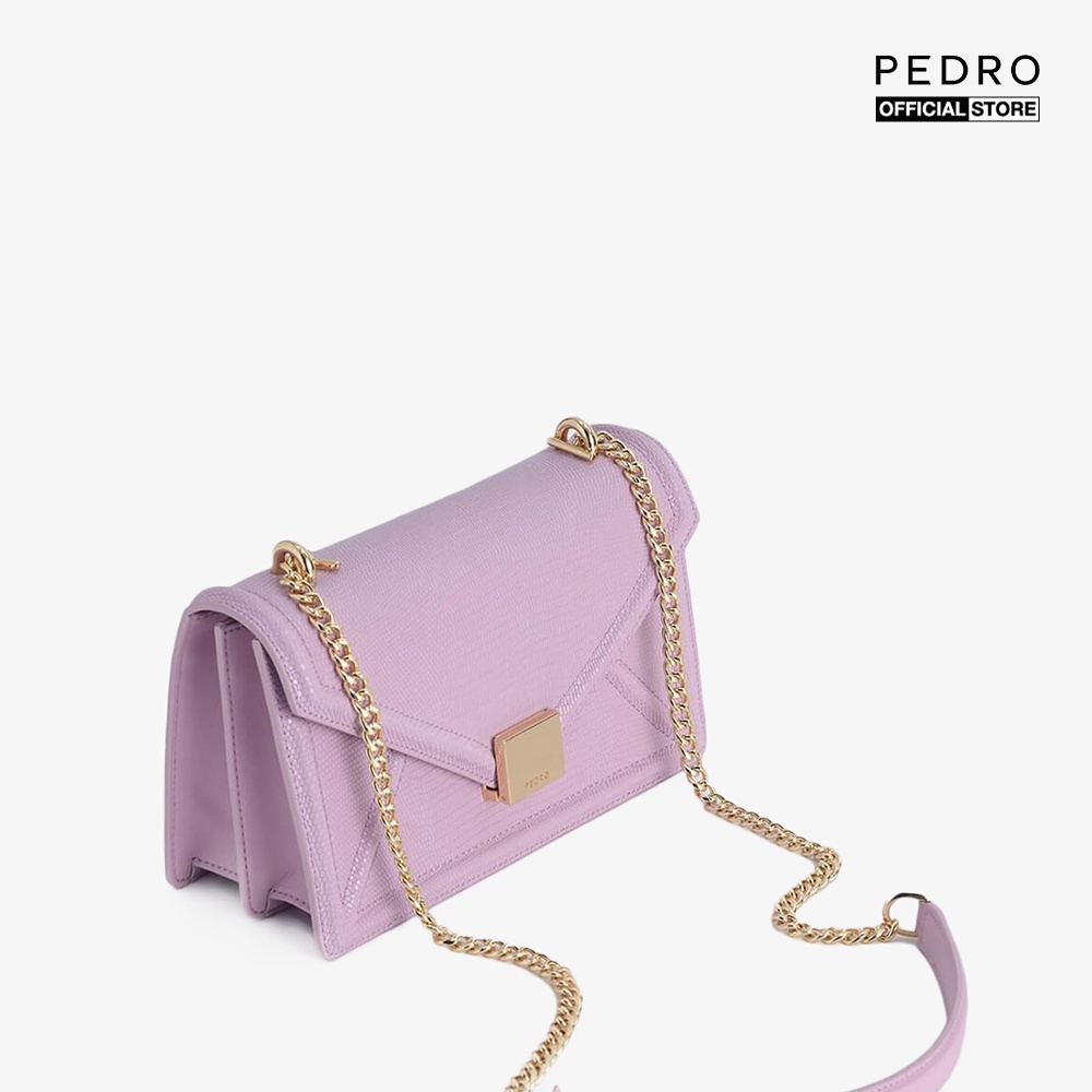 PEDRO - Túi đeo vai phom chữ nhật Lizard Effect Leather Envelope PW2-76610001-1-49