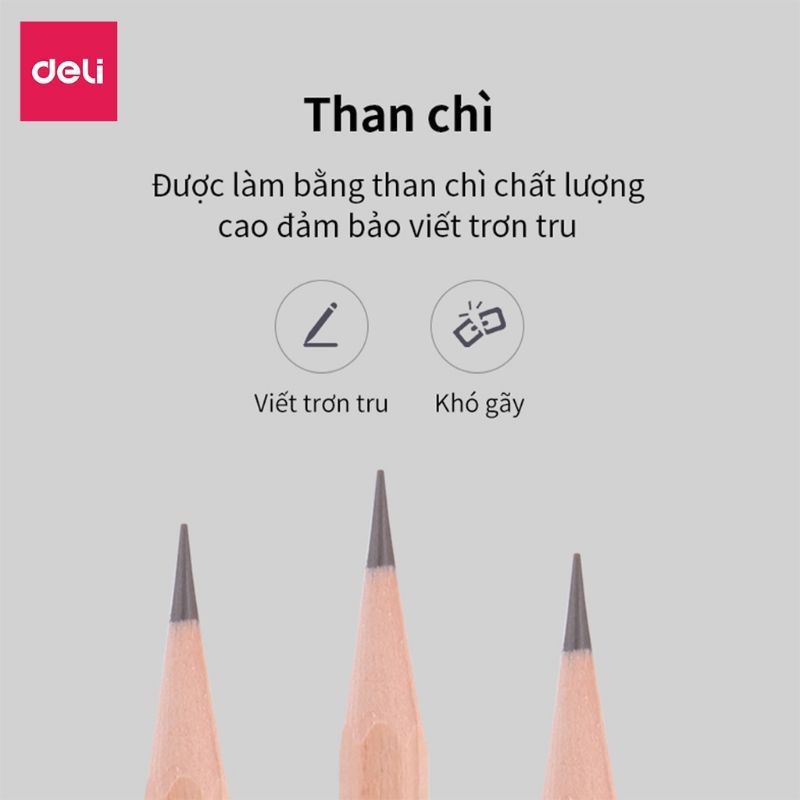 Bút chì gỗ Deli 2B