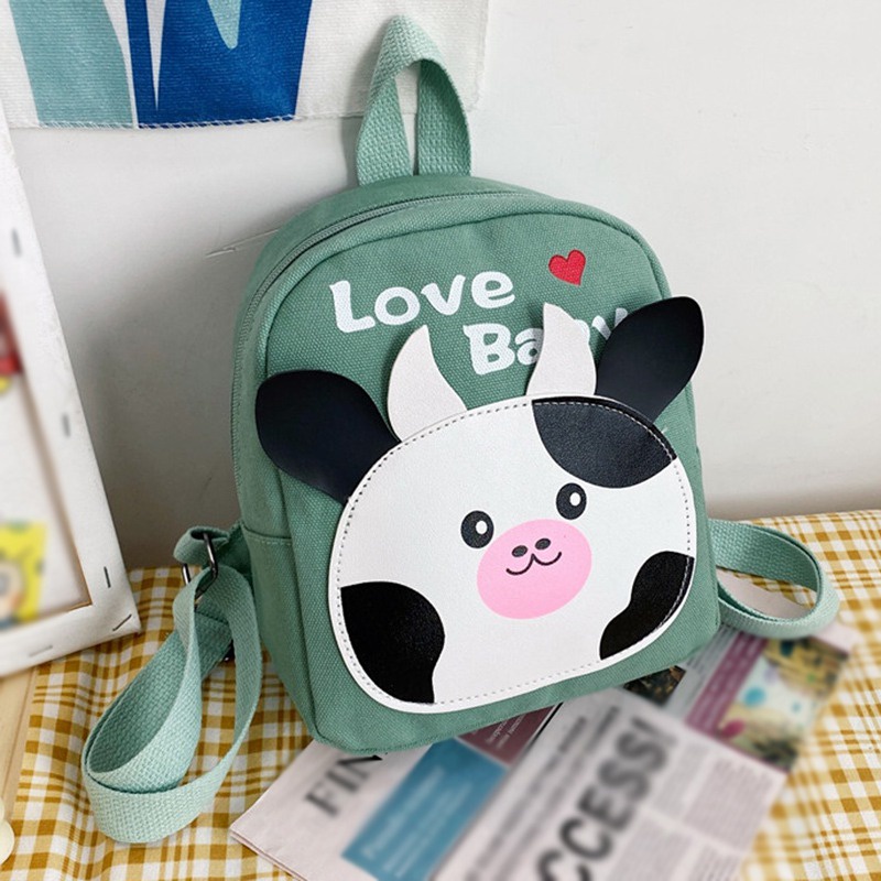 Ba Lô Canvas In Họa Tiết Hoạt Hình Có Dây Đeo Điều Chỉnh Được Cho Bé Trai Và Bé Gái Đi Học Du Lịch