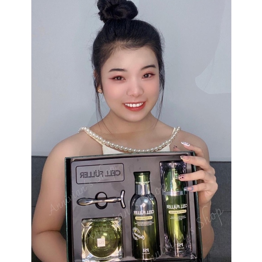 Bộ 3 Mỹ Phẩm Psi Cell Fuller v12 Peptide Dưỡng da chuyên sâu Pion